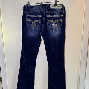 Rock Revival Women's Dark Blue Boot Cut Jeans